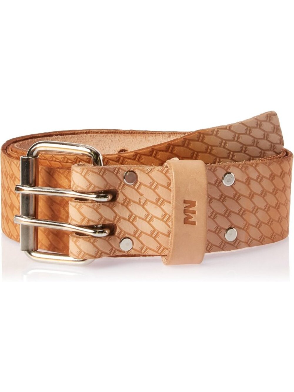 Durable Work Belt for Men, XL 44-54in Waist, Heavy-Duty Tool Belt, Natural Color